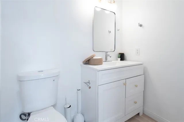 a bathroom with a glass shower