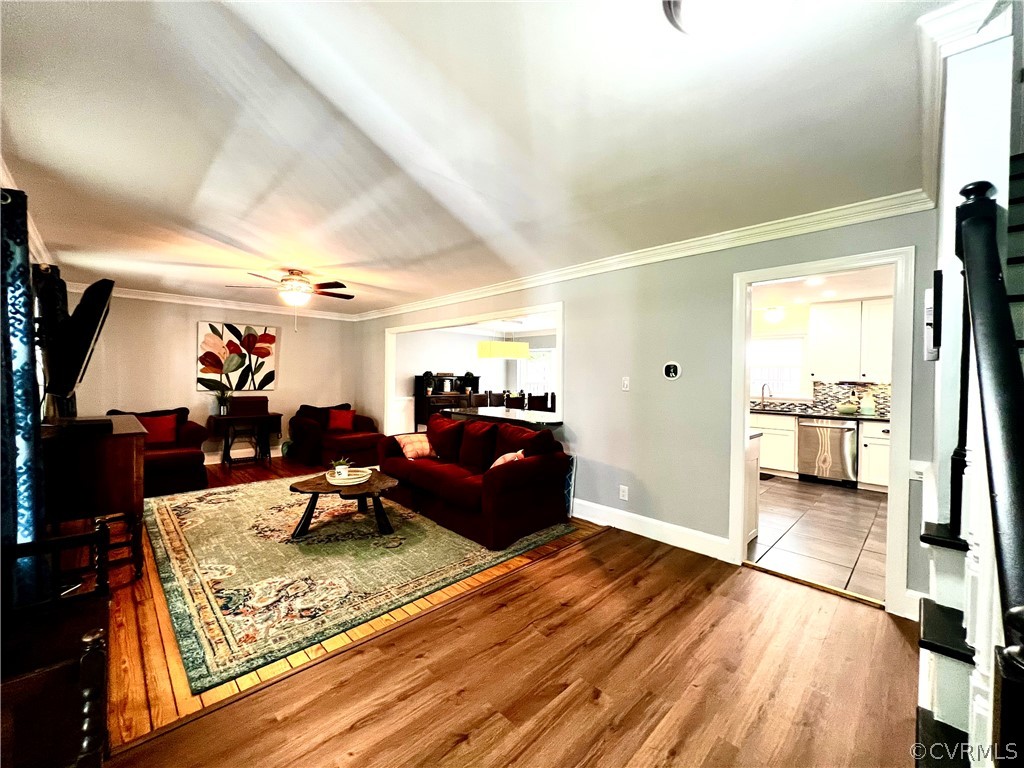 13604 Winterberry Ridge Midlothian, VA 23112 - Photo 16 of 50 a living room with furniture and a wooden floor