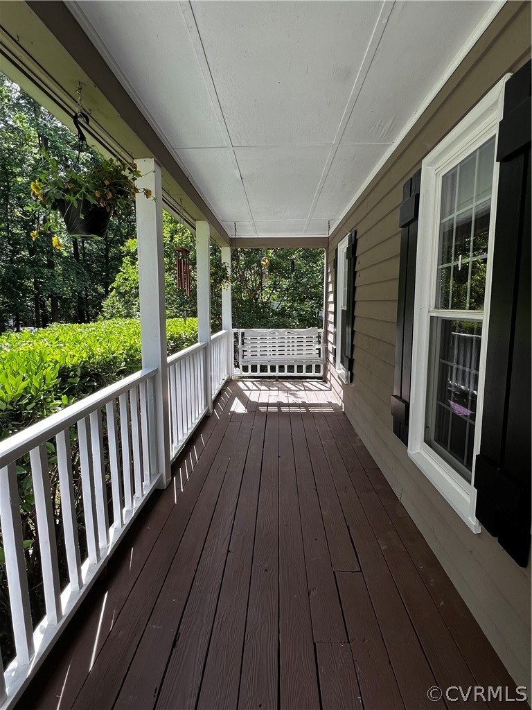 13604 Winterberry Ridge Midlothian, VA 23112 - Photo 2 of 50 a view of balcony with wooden floor