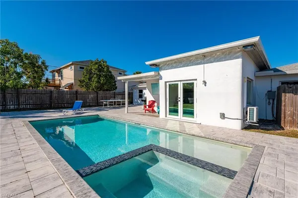 a view of a house with sitting area