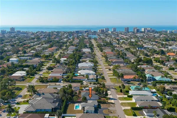 an aerial view of a city