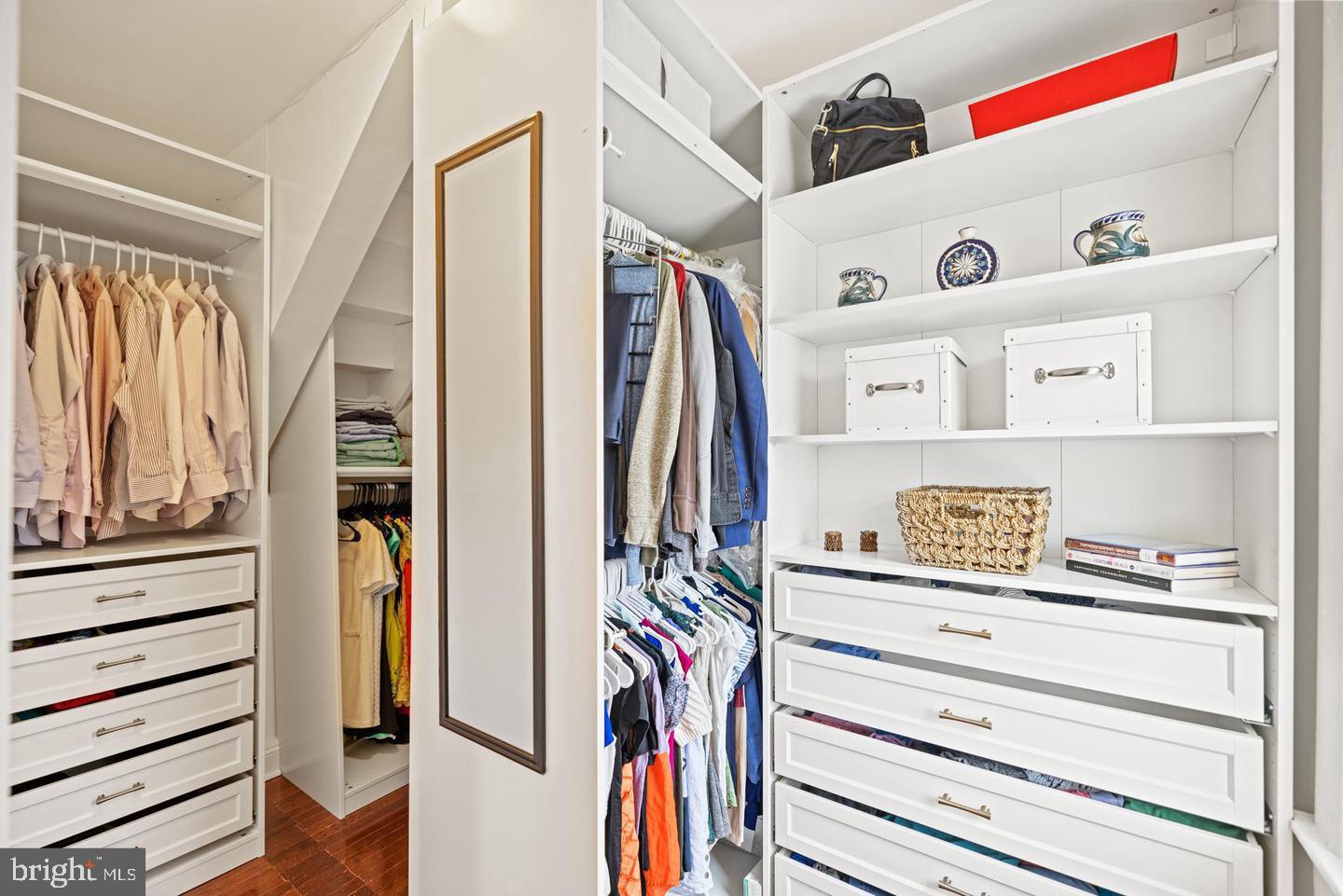 637 Allison Street Northwest Washington, DC 20011 - Photo 15 of 25 a view of walk in closet with clothes and shoes