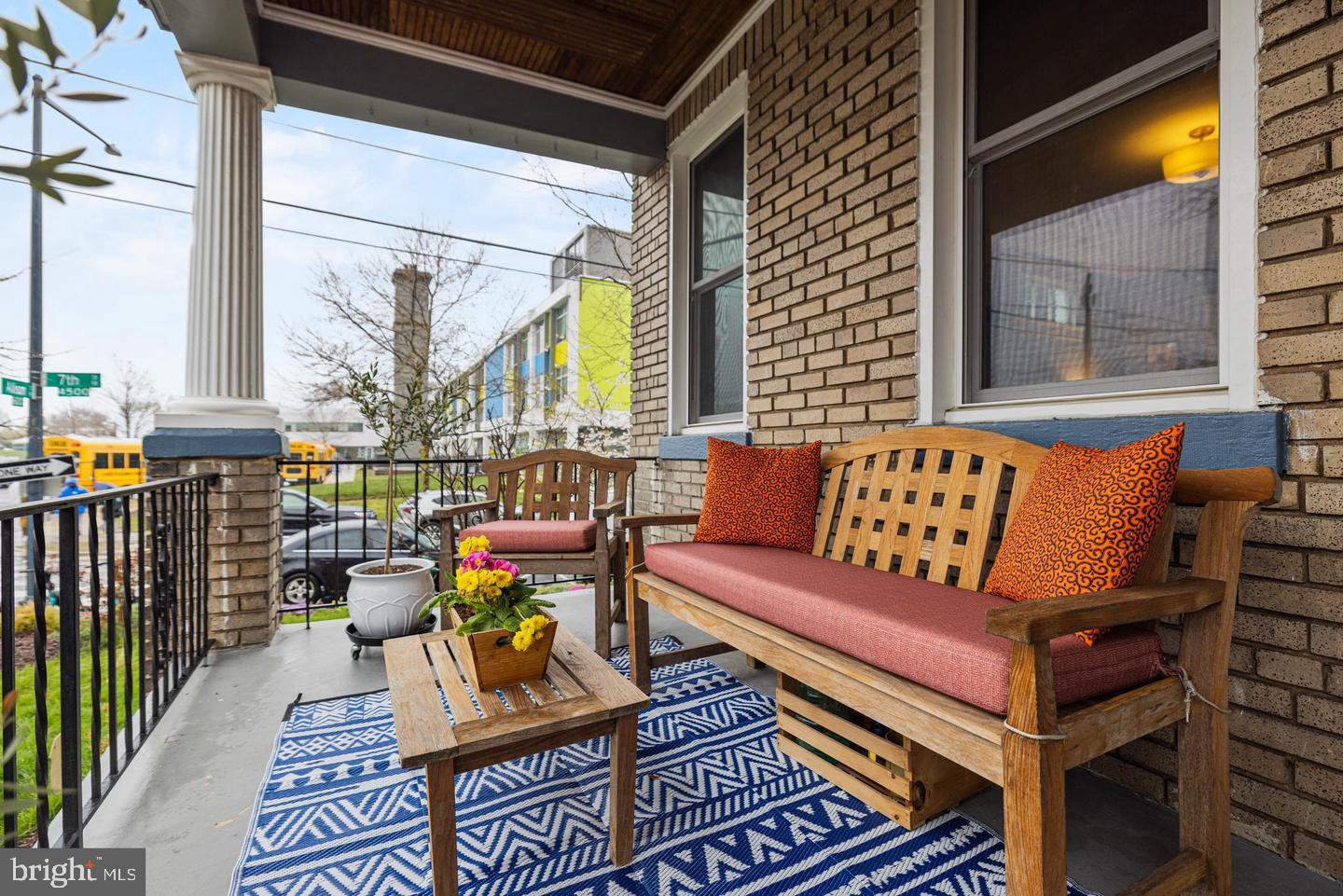 637 Allison Street Northwest Washington, DC 20011 - Photo 4 of 25 a outdoor living space with patio furniture and a potted plant