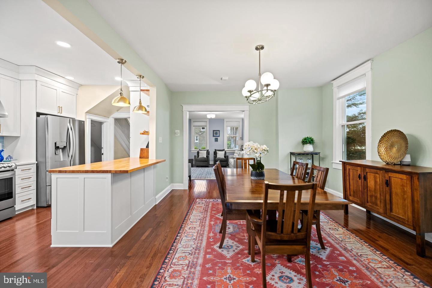 637 Allison Street Northwest Washington, DC 20011 - Photo 8 of 25 a view of a dining room with furniture and window