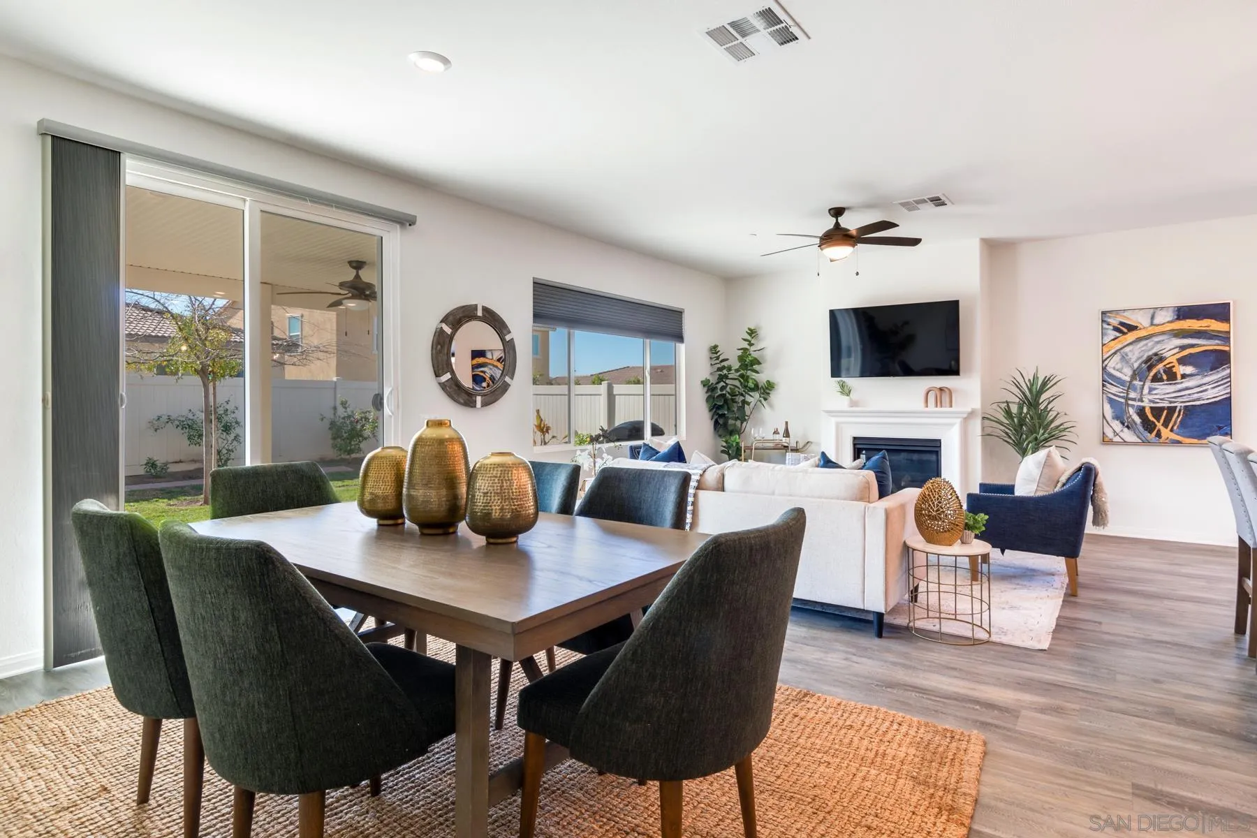 1484 Wicklow Avenue Redlands, CA 92374 - Photo 11 of 35 a view of a dining room with furniture window and wooden floor