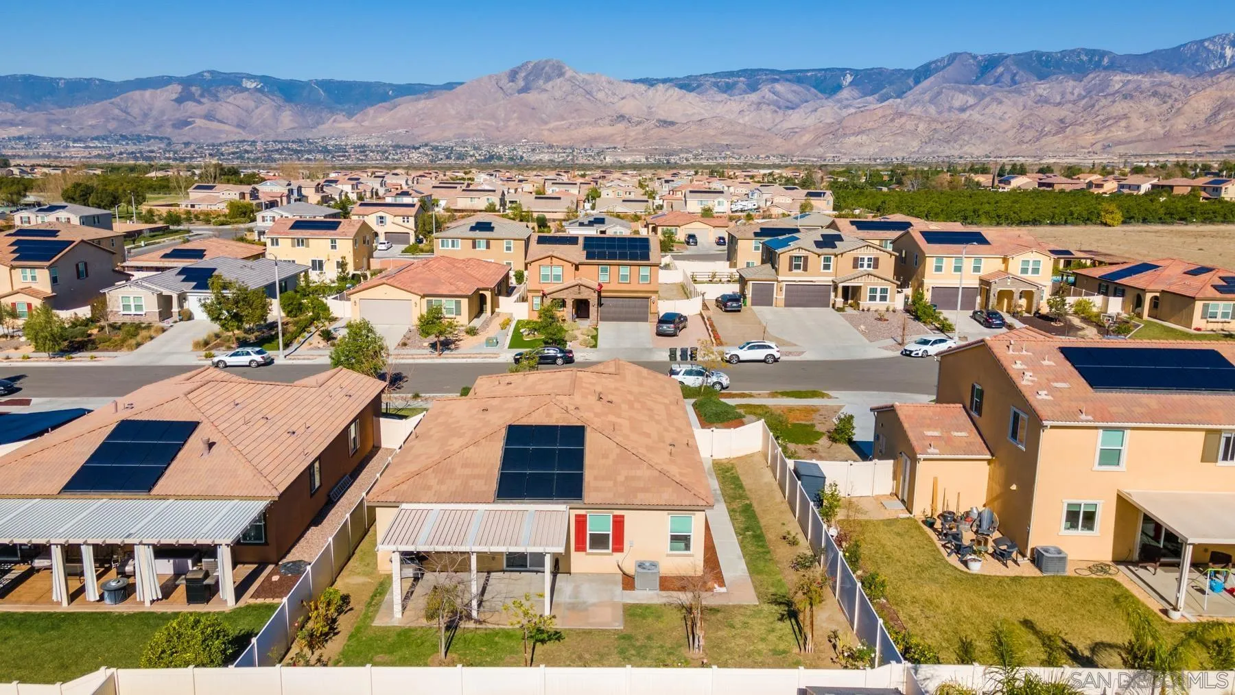 1484 Wicklow Avenue Redlands, CA 92374 - Photo 29 of 35 an aerial view of residential houses with outdoor space