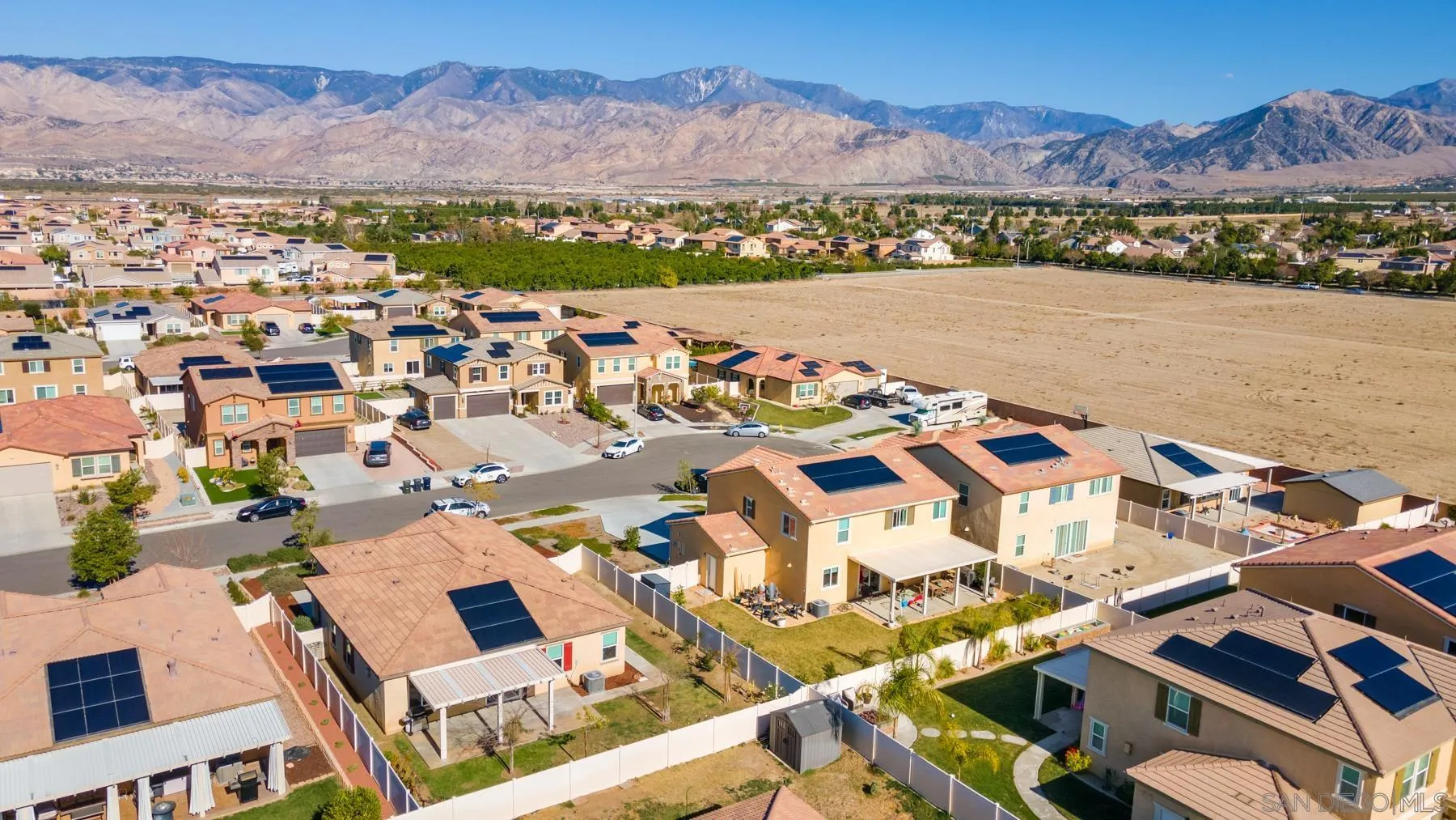 1484 Wicklow Avenue Redlands, CA 92374 - Photo 30 of 35 an aerial view of residential building with outdoor space