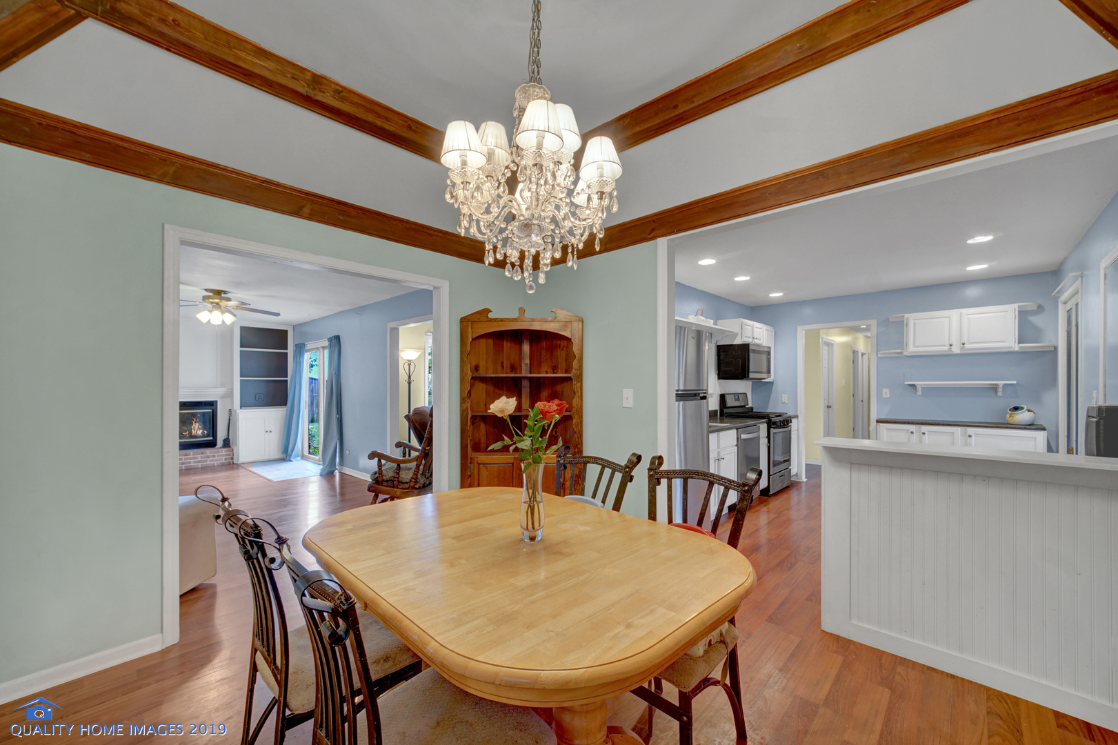 27W241 Churchill Road Winfield, IL 60190 - Photo 12 of 24 a view of a dining room with furniture and chandelier