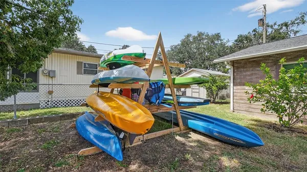 swimming pool with outdoor seating