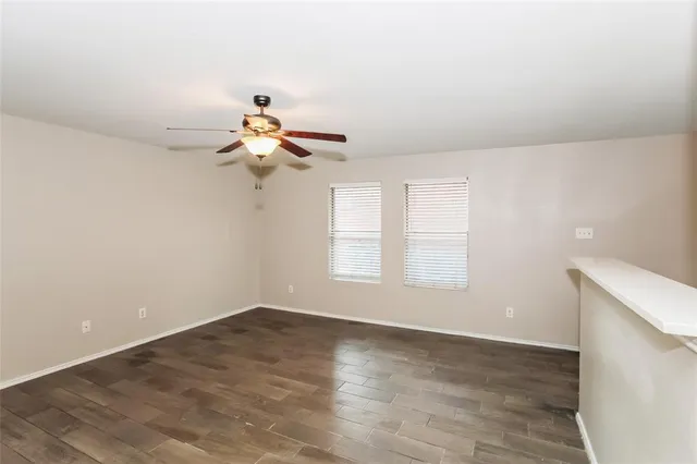 a window in an empty room