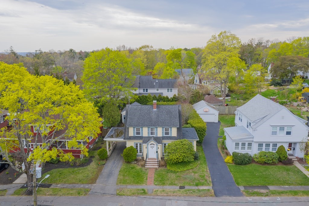 47 Pilgrim Road Marblehead, MA 01945 - Photo 1 of 42 an aerial view of a house with a garden