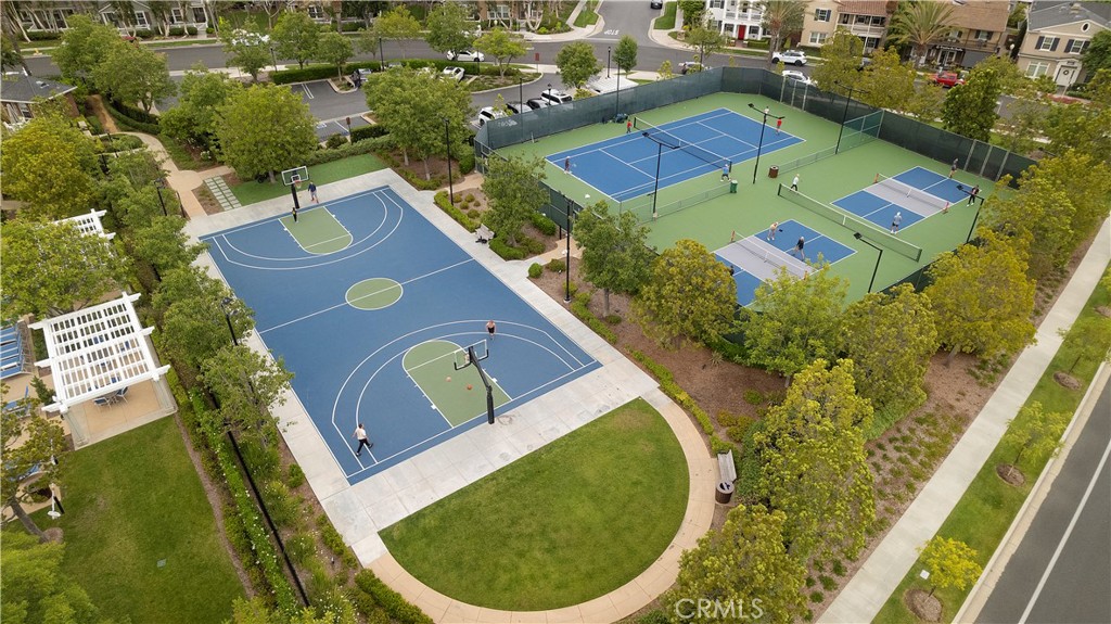 60 Strawflower Street Ladera Ranch, CA 92694 - Photo 33 of 34 an aerial view of a house with a garden and swimming pool