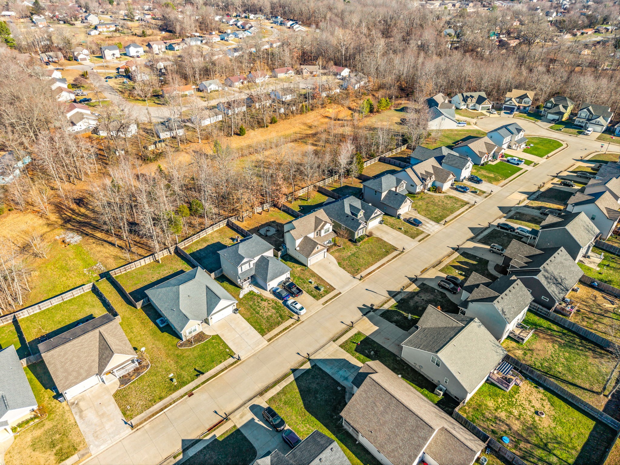 548 Medallion Circle Clarksville, TN 37042 - Photo 36 of 40 an aerial view of residential building with parking