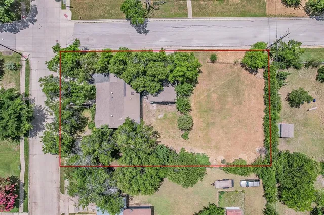 an aerial view of multiple house