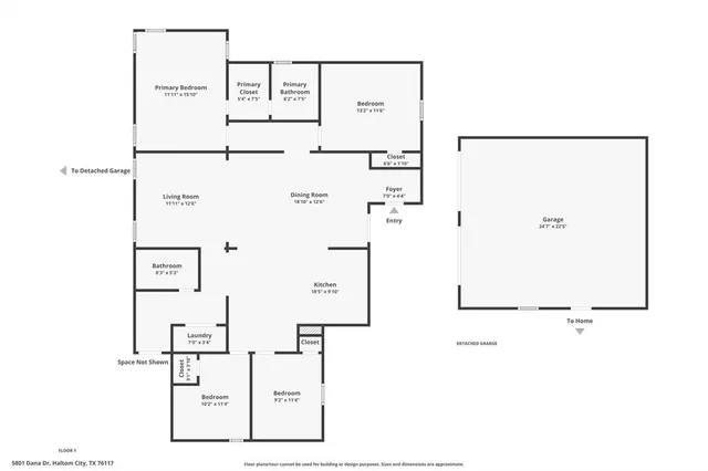 $299,000 | 5801 Dana Drive, Haltom City, TX 76117