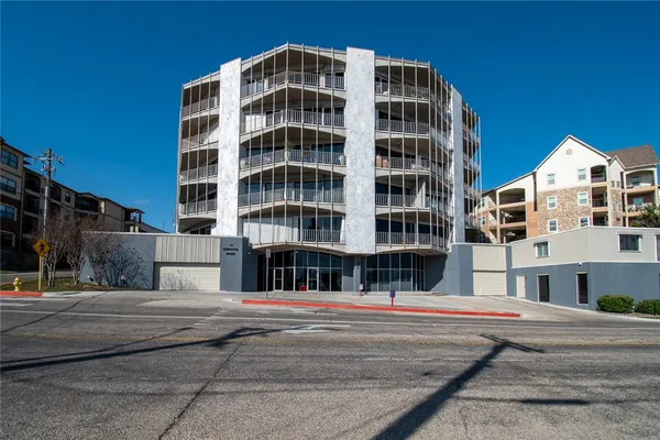 a front view of a building