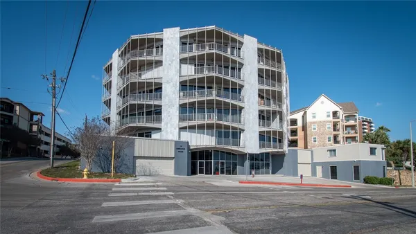 a front view of a building