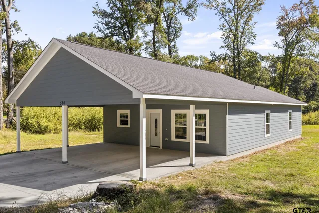 a backyard of a house