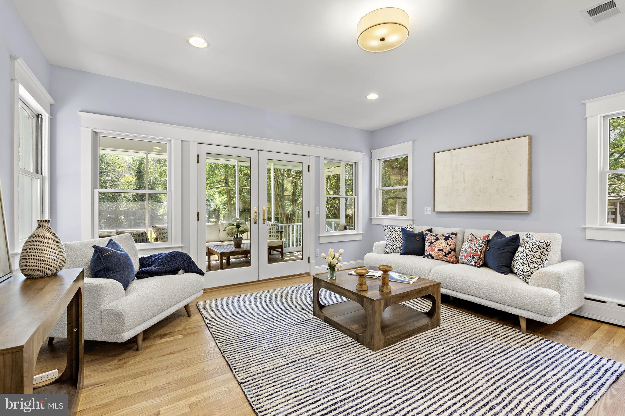 3604 Spring Street Chevy Chase, MD 20815 - Photo 25 of 61 Family room leads to screened in porch