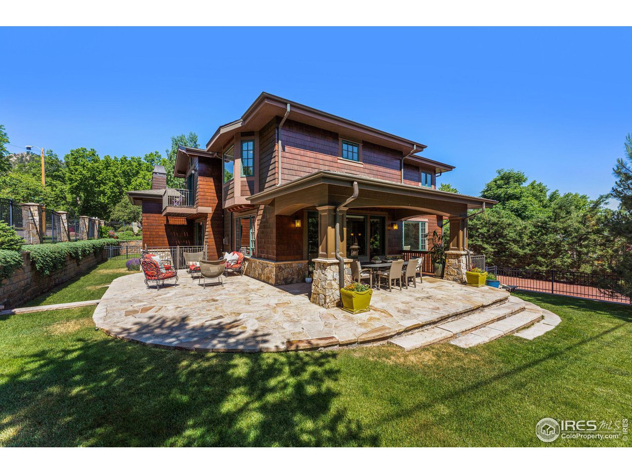 800 Grant Place Boulder, CO 80302 - Photo 16 of 40 Backyard patio areas off the kitchen and family room ideal for indoor/outdoor living