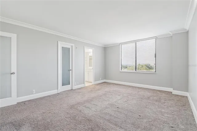 a view of an empty room