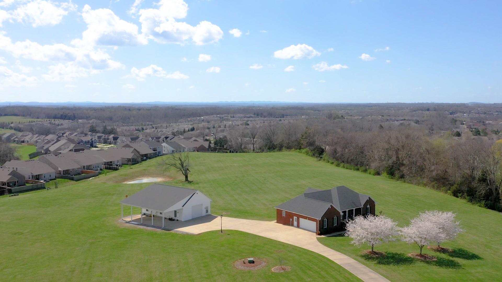 2996 South Rutland Road Mount Juliet, TN 37122 - Photo 37 of 37 an aerial view of a house with backyard