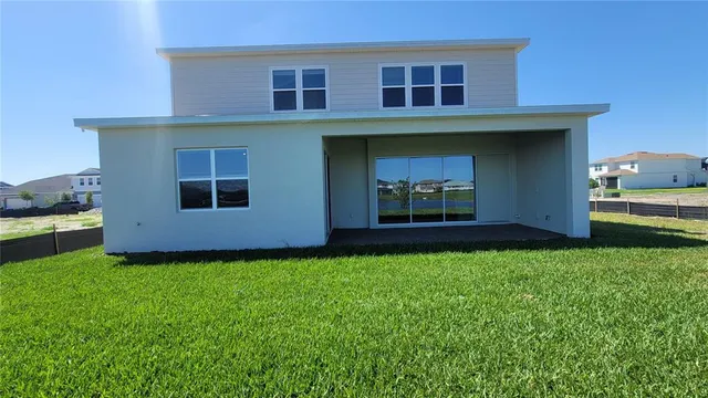 a house view with a garden space