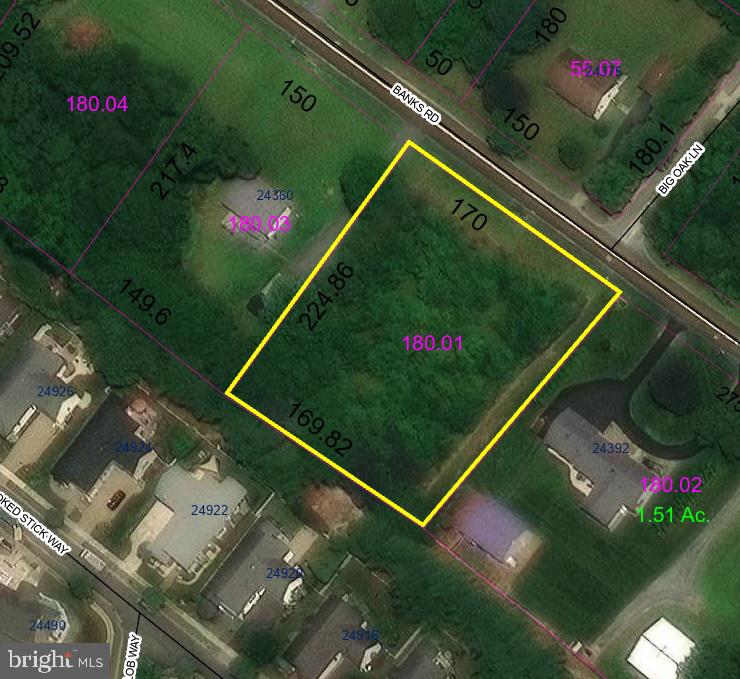 0 Banks Road Millsboro, DE 19966 - Photo 2 of 5 *Note approx. outline - Image provided by County
