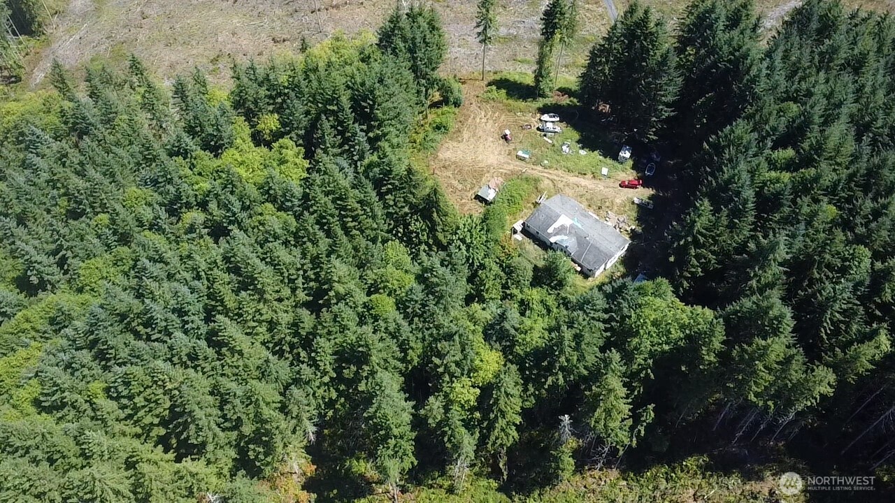 305 August Road, Unit 75 Onalaska, WA 98570 - Photo 11 of 21 an aerial view of a house with a yard and trees all around