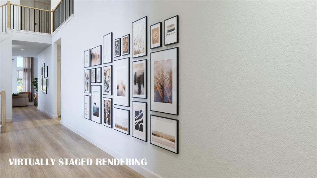 15652 Rue Drive Frisco, TX 75033 - Photo 17 of 17 Offering a welcoming entry with views to the back of the home and a dramatic, wrought iron railing stair case, our Genevieve floor plan is the dream home you have been searching for! VIRTUALLY STAGED RENDERING