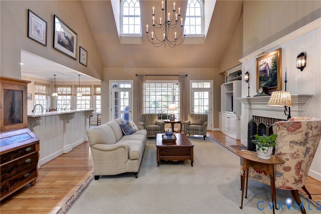 1613 River Ridge Williamsburg, VA 23185 - Photo 12 of 82 Living area featuring light wood-style floors, a f