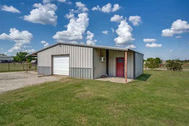 a view of a porch with a yard