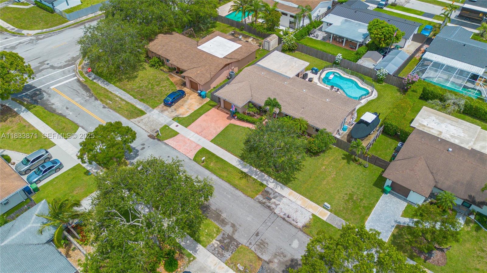11193 Southwest 113th Terrace Miami, FL 33176 - Photo 35 of 43 an aerial view of a house with a garden