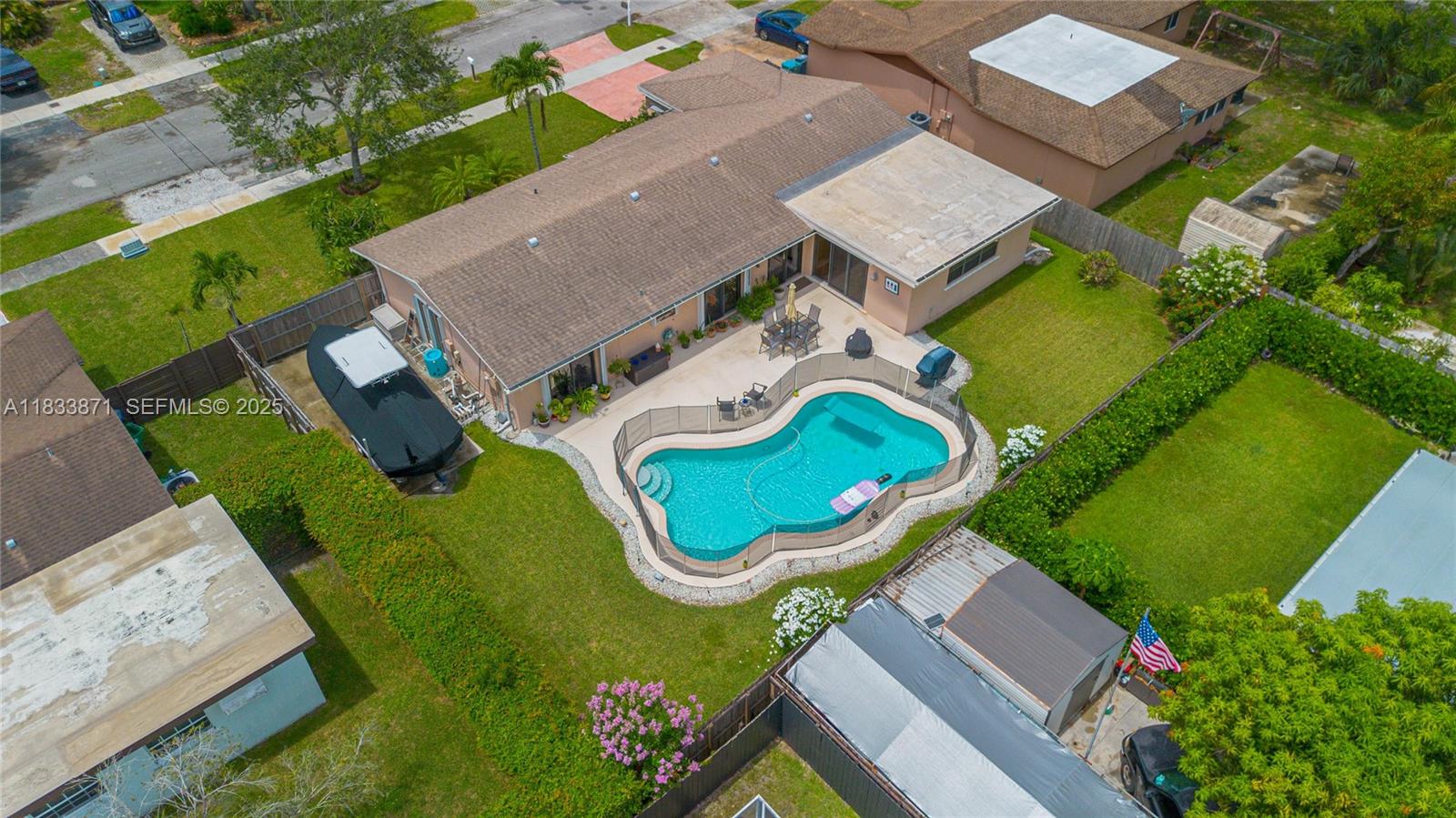 11193 Southwest 113th Terrace Miami, FL 33176 - Photo 4 of 43 an aerial view of a house having outdoor space