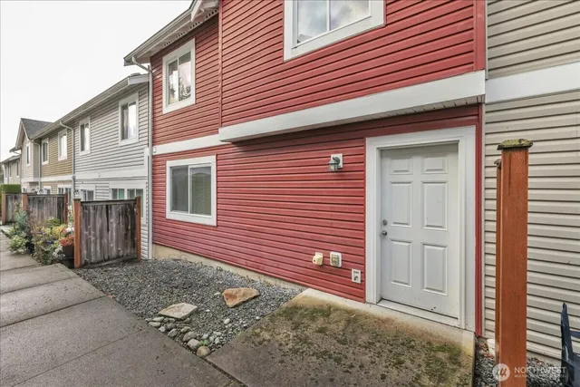 a front view of a house