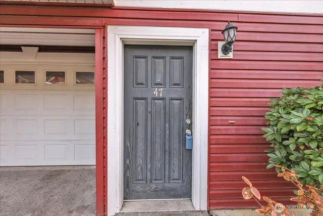 a view of front door of house