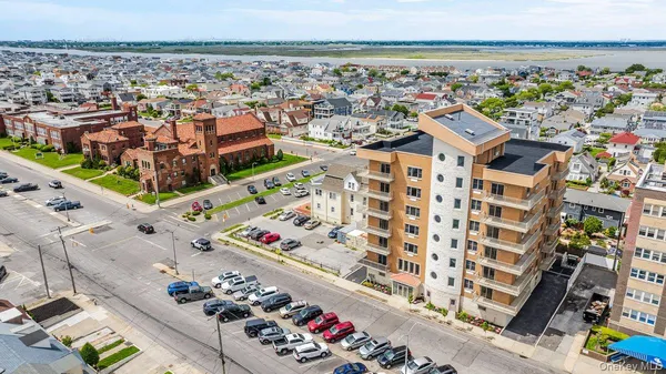 an aerial view of a city