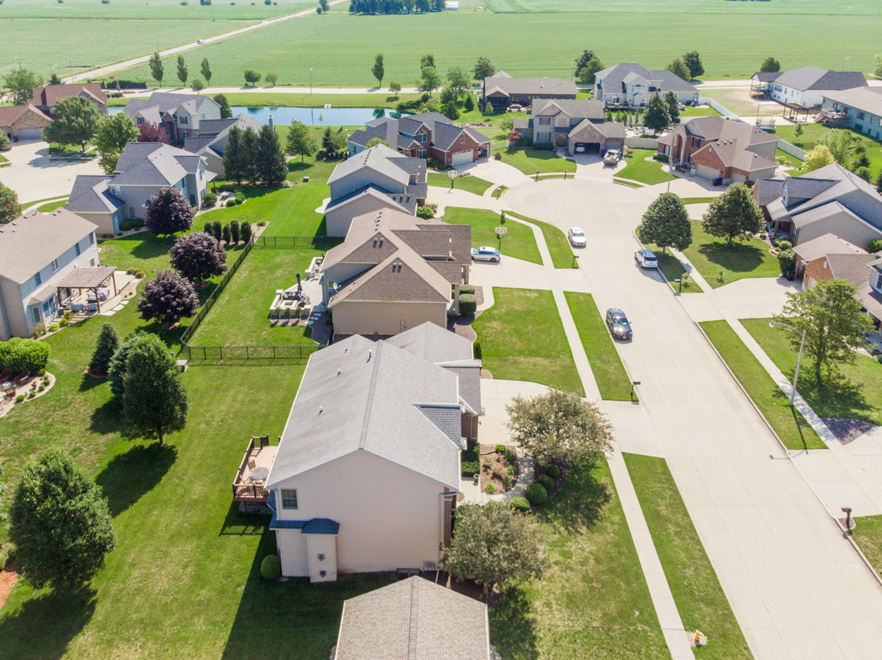 4012 Rockledge Road Bloomington, IL 61705 - Photo 55 of 63 an aerial view of a house with outdoor space