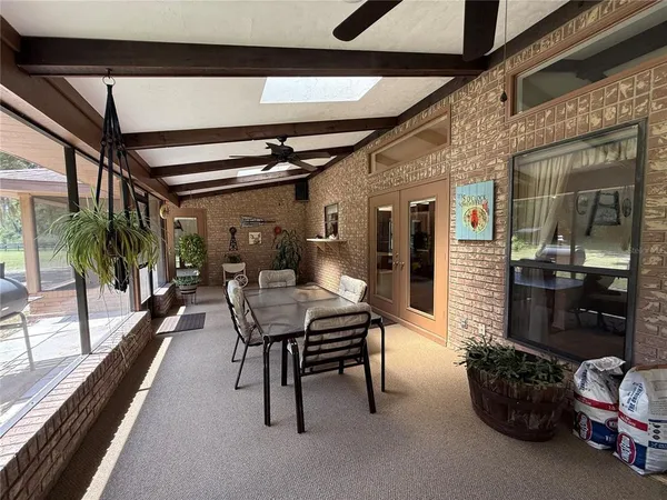a view of a bike storage and utility room