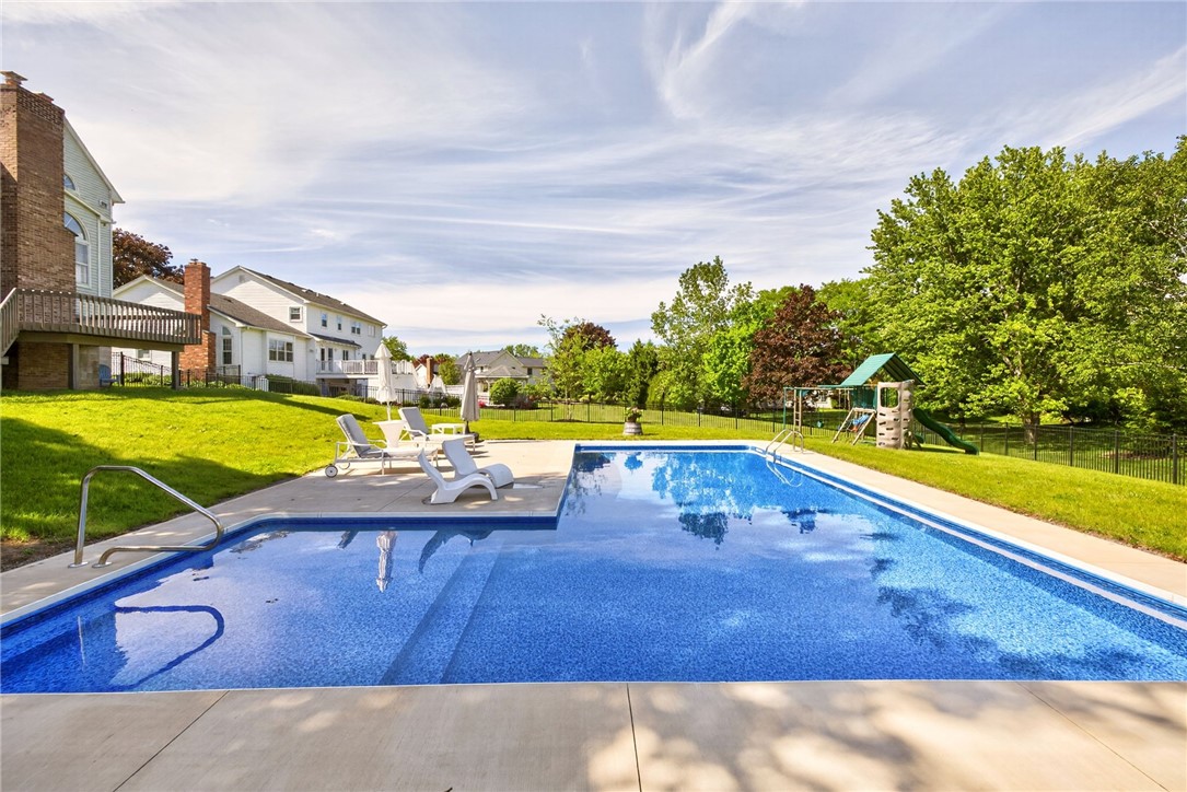 21 Wedmore Road Perinton, NY 14450 - Photo 38 of 49 New In-Ground Pool with Baja Shelf