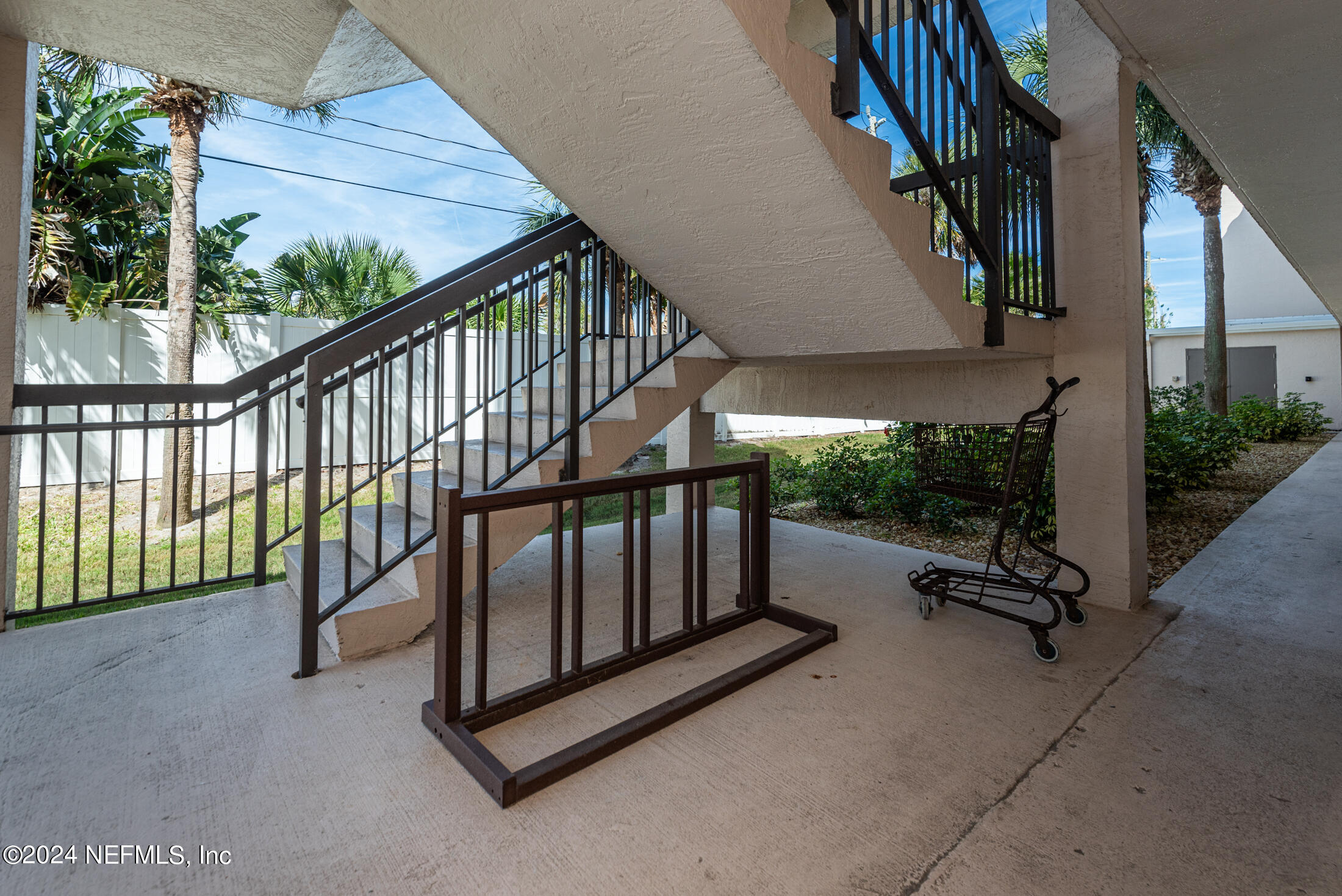 4250 A1A South, Unit Q31 (ELEVATOR) St. Augustine, FL 32080 - Photo 32 of 45 a view of staircase with a small deck
