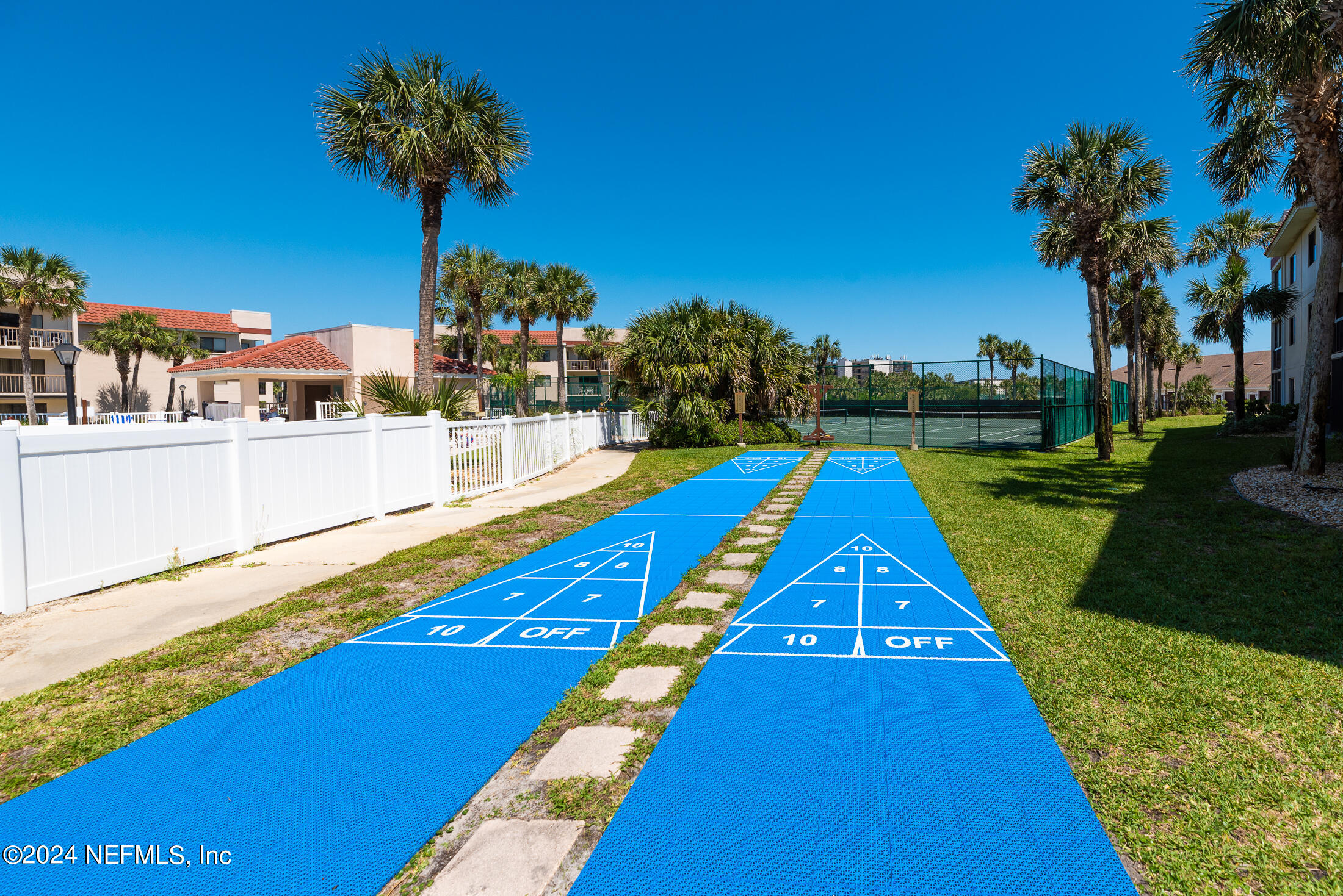 4250 A1A South, Unit Q31 (ELEVATOR) St. Augustine, FL 32080 - Photo 39 of 45 a view of swimming pool with a garden and deck