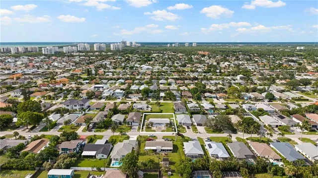 an aerial view of a city