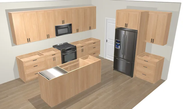 a view of wooden floor