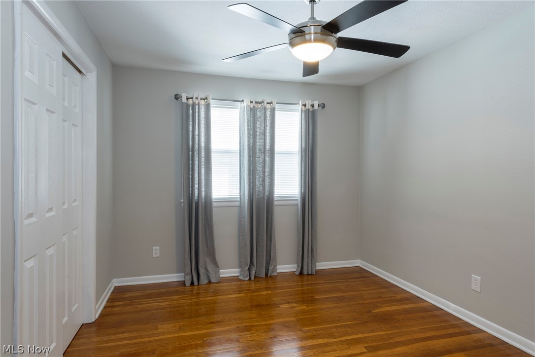 13175 McCracken Road Cleveland, OH 44125 - Photo 14 of 48 Bedroom with ceiling fan and hardwood / wood-style flooring