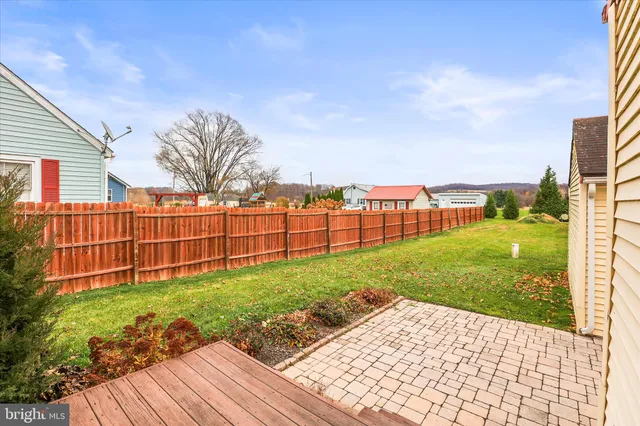 a view of a backyard with a garden