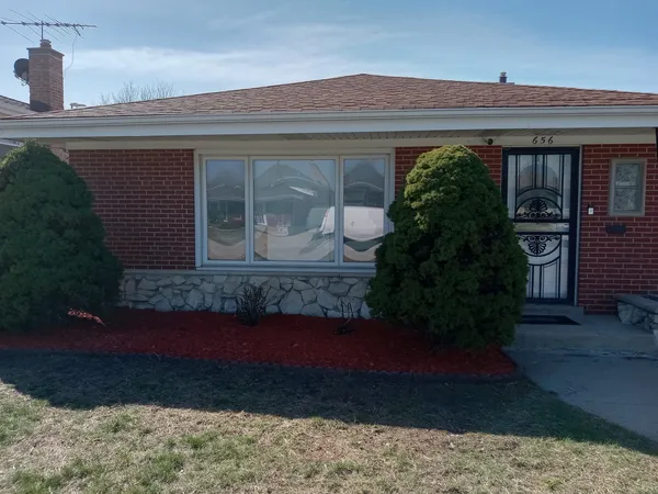 a front view of a house