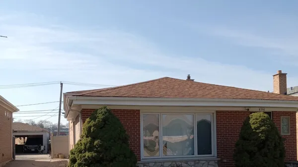 a front view of a house
