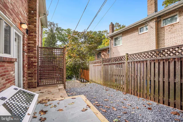 a backyard of a house