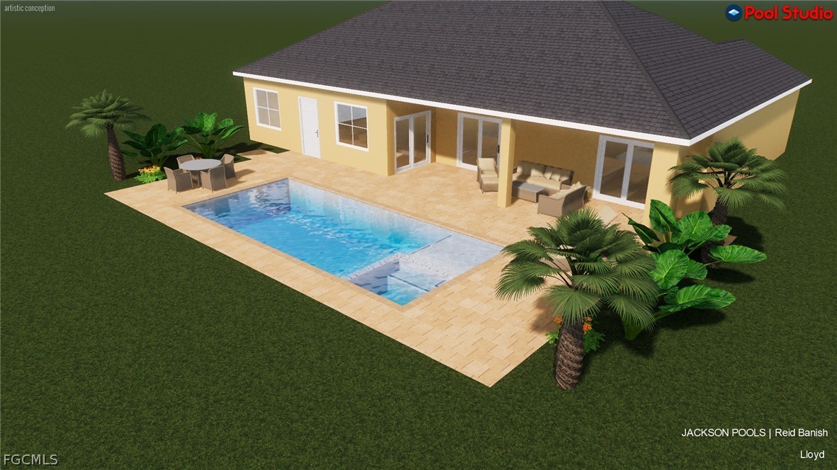 16630 Willow Point Court Alva, FL 33920 - Photo 3 of 46 a view of a house with a backyard